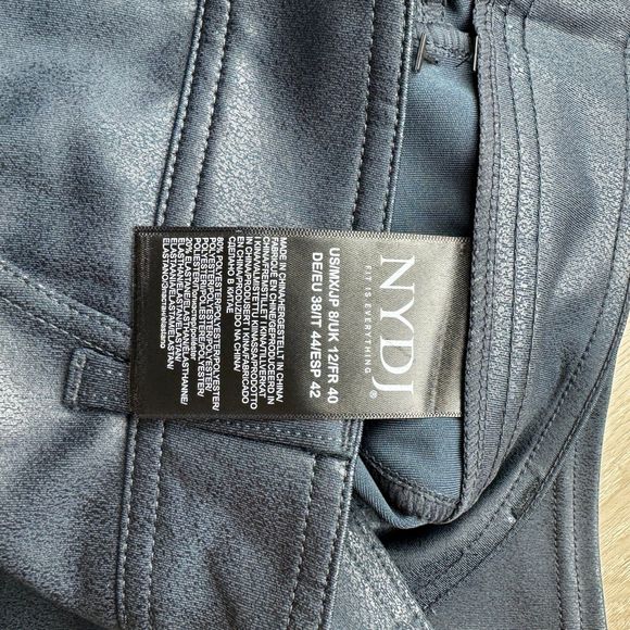 NYDJ 5 Pocket Faux Leather Look Legging - Picture 5 of 7